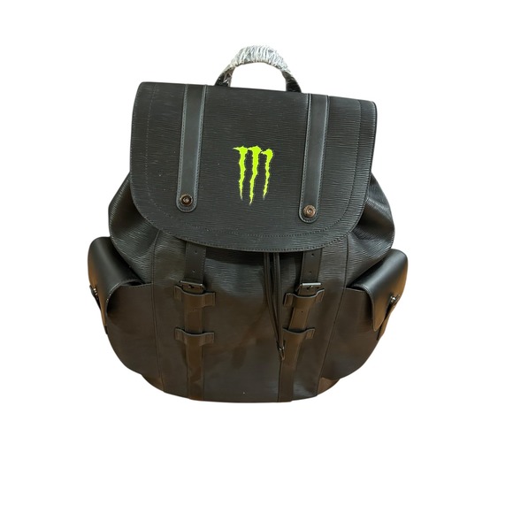 NWOT Monster Energy Drink Faux Leather Backpack Rucksack Mini Trunk Promo Item - Picture 1 of 9